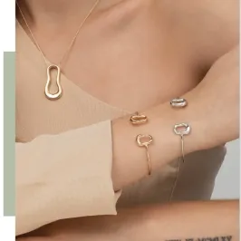 BRACELETE ORGANICO DOURADO