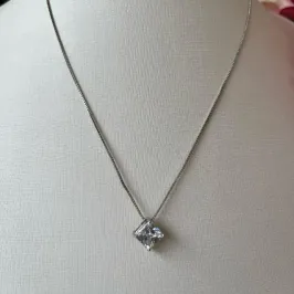 COLAR  MADISON CRISTAL RODIO BRANCO