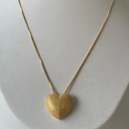 COLAR VENEZIANA COM PINGENTE DE CORACAO