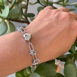 PULSEIRA CORRENTE COM PINGENTE CORACAO