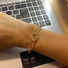 PULSEIRA ELO CREVEJADO RODIO BRANCO