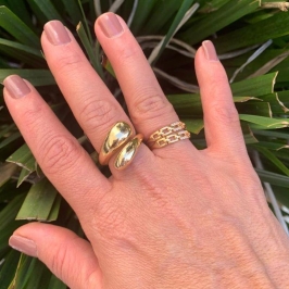 ANEL LUANA AJUSTAVEL BANHO OURO 18K