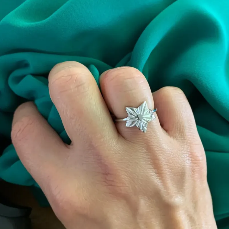 ANEL ESTRELA RODIO BRANCO