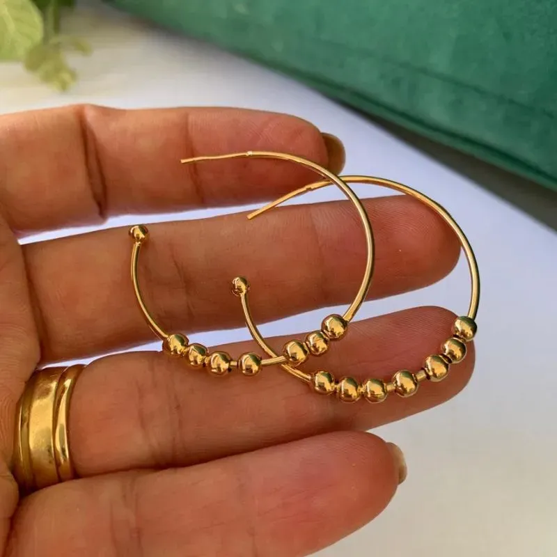 BRINCO EDUARDA ARGOLA COM ESFERAS