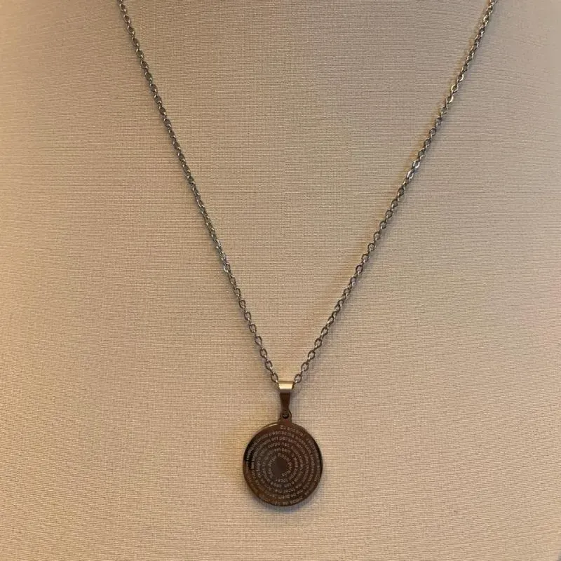 COLAR COM MEDALHA DO PAI NOSSO UNISSEX