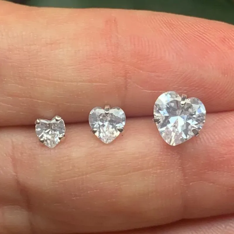 TRIO PEDRARIA CORAÇÃO ZIRCONIA OURO
