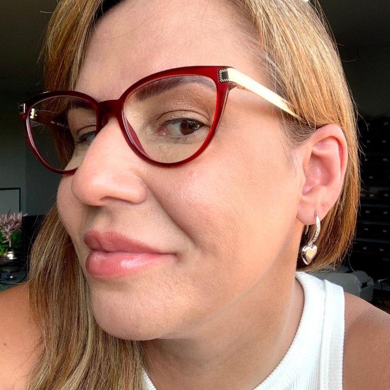 BRINCO BRENDA CORAÇÃO CRAVEJADO RODIO BRANCO