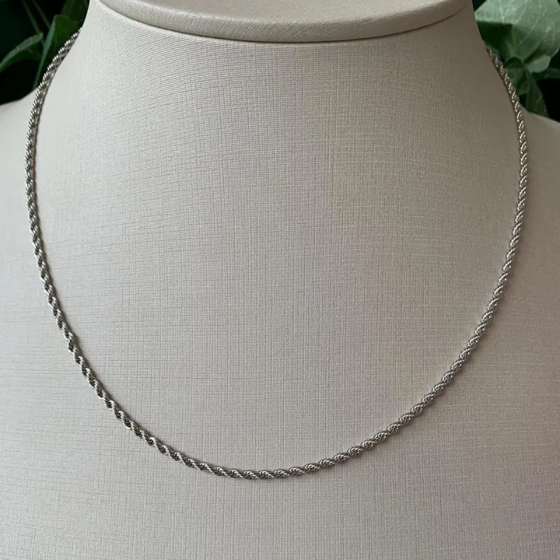 CHOKER CORDÃO BAHIANO AÇO PRATA