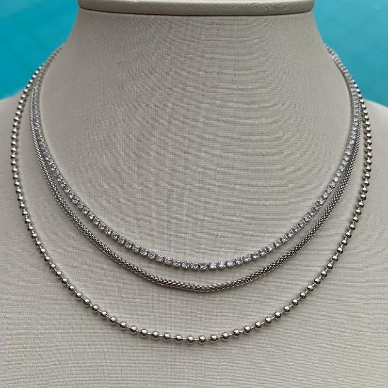 COLAR TRIPLO COM ZIRCONIA