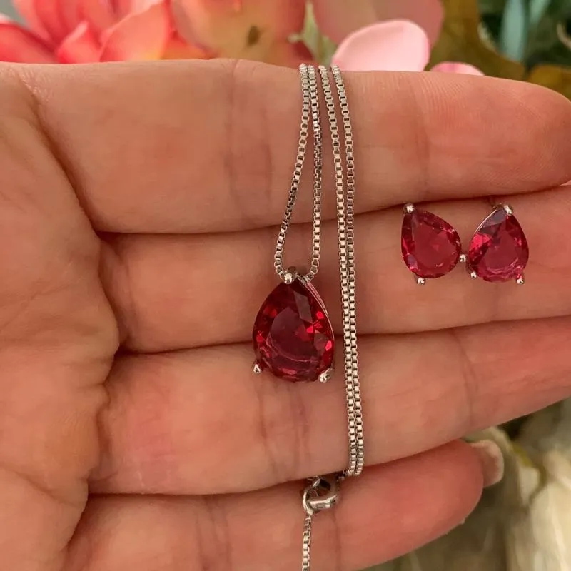 CONJUNTO VENEZIANA PEDRA VERMELHA