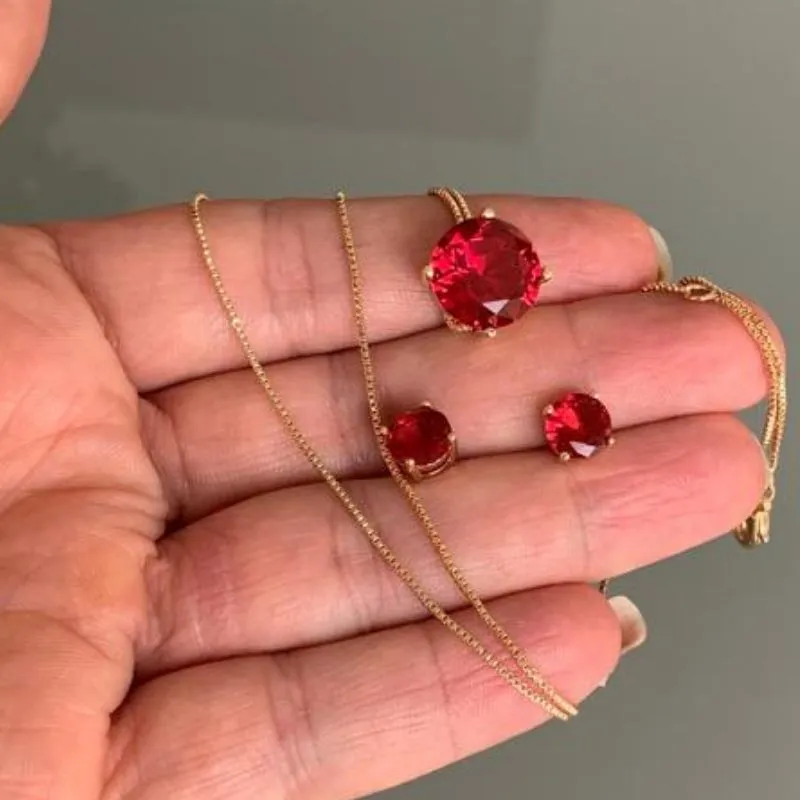 CONJUNTO VENEZIANA PEDRA VERMELHA