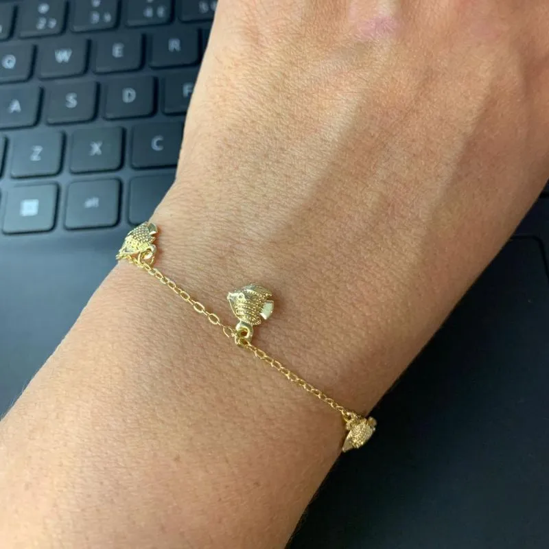 PULSEIRA FLORA INFANTIL PEIXE OURO