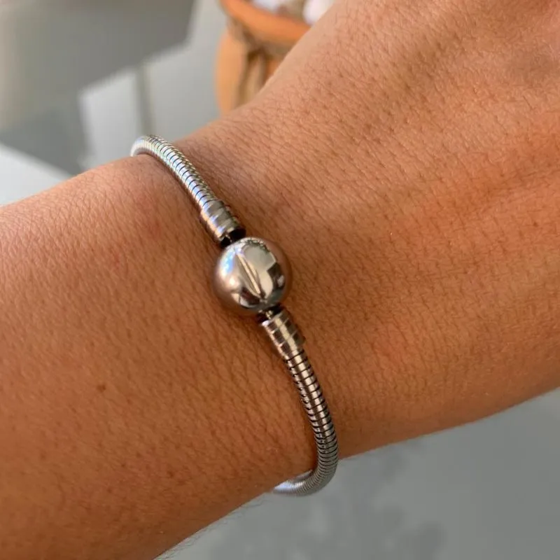 PULSEIRA TIPO PANDORA AÇO CIRURGICO