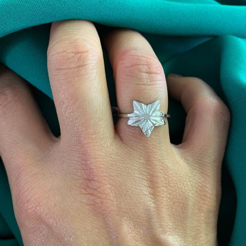 ANEL ESTRELA RODIO BRANCO